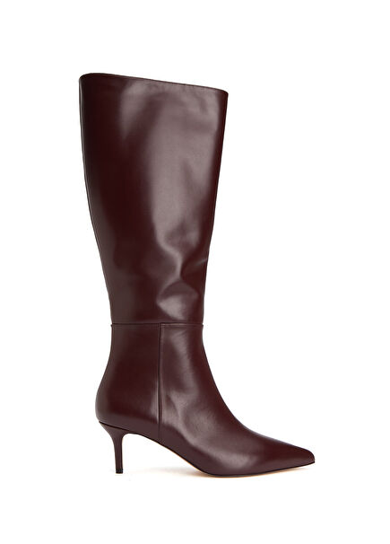 Burgundy Women's Leather Boots