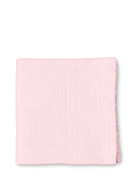 %100 Pamuk Innocent Pink Müslin Bebek Örtüsü 100x100 cm