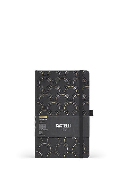 Milano Gold Collection Art Deco Lined Notebook