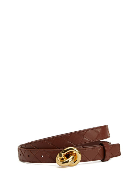 Tan Women's Leather Belt