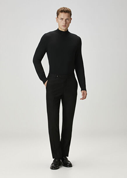 Black Wool Pants