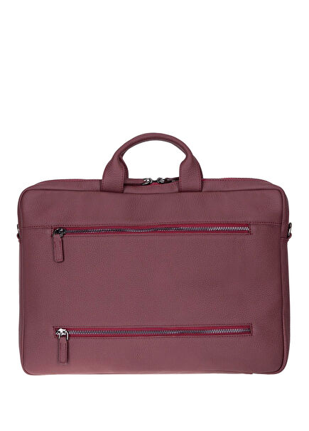 Urban Shell Pro 16" Bordeaux Wine Hakiki Deri Laptop Macbook Çantası 