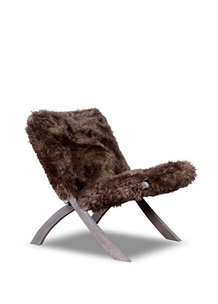 Wow Cosy Taupe Kayın Ahşap Berjer