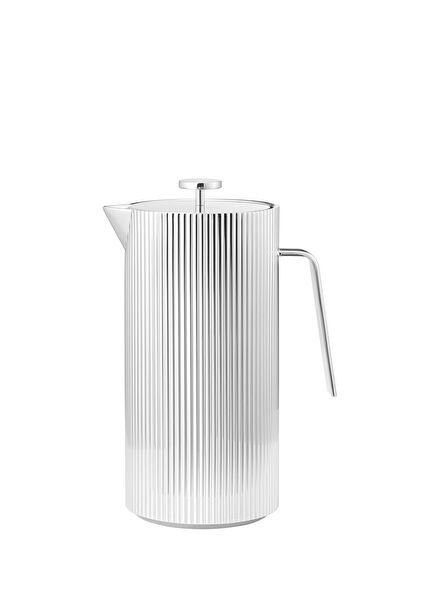 Bernadotte Striped Texture Steel Coffee Press