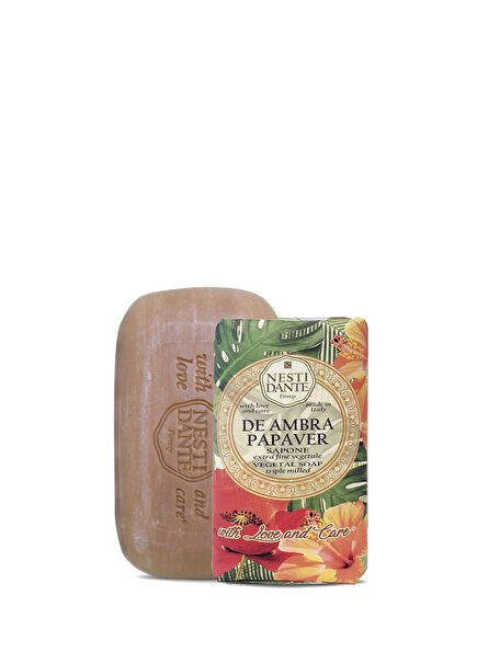 With Love and Care De Ambra Papaver Poppy Vegan Care Soap 250 g