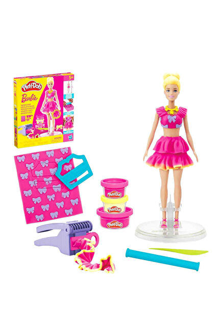 Barbie Fırfırlar ve Fiyonklar Oyun Hamuru Seti