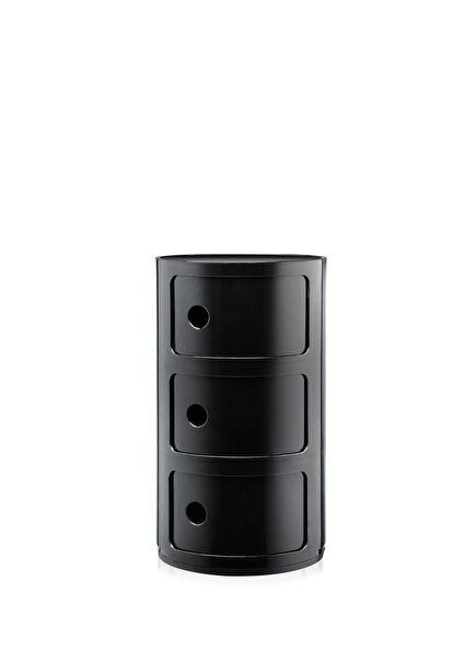 Componibili 3 Drawer Black Module