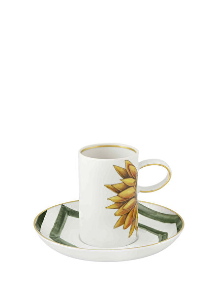 Amazonia Multicolored Porcelain Coffee Cup
