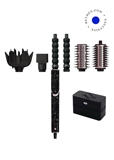 FlexStyle Sparkle 5-in-1 Black Diamond Limited Edition Saç Kurutma ve Şekillendirme Sistemi