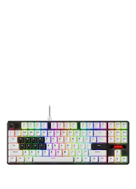Pulsar PCMK2 HE %80 TKL ANSI Hall Effect Manyetik Switch RGB Hotswap Beyaz Mekanik Gaming Klavye (PCMK2HE801W)