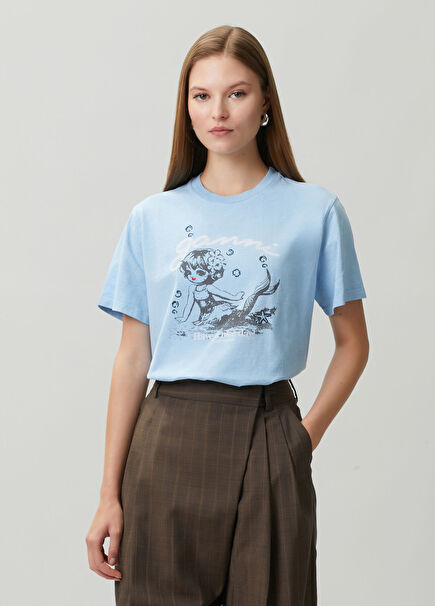 Mavi Logolu T-shirt