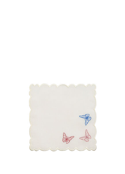 Butterfly Linen Set of 2 Coasters