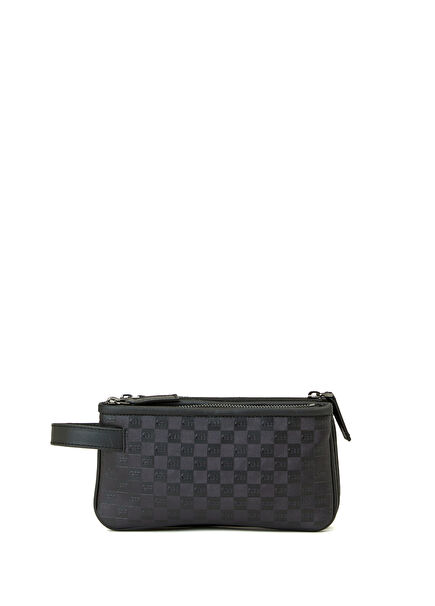 Black Men's Leather Clutch