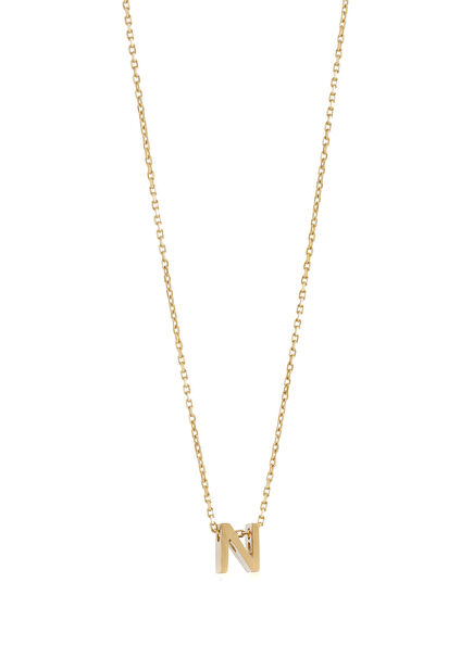 Mini Initials Women's Gold Necklace