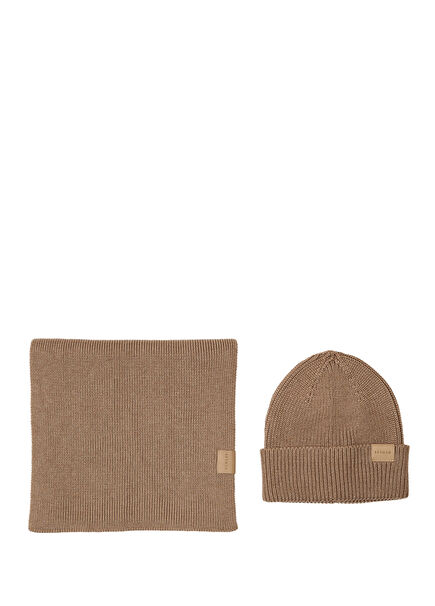 Melanj Vizon Unisex Atkı Bere Seti