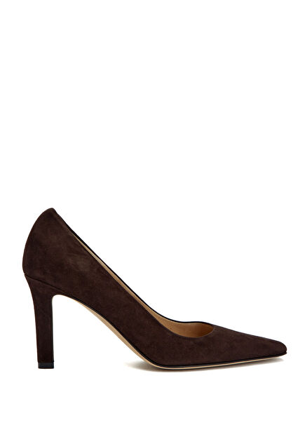 Carla Dark Brown Suede Pump