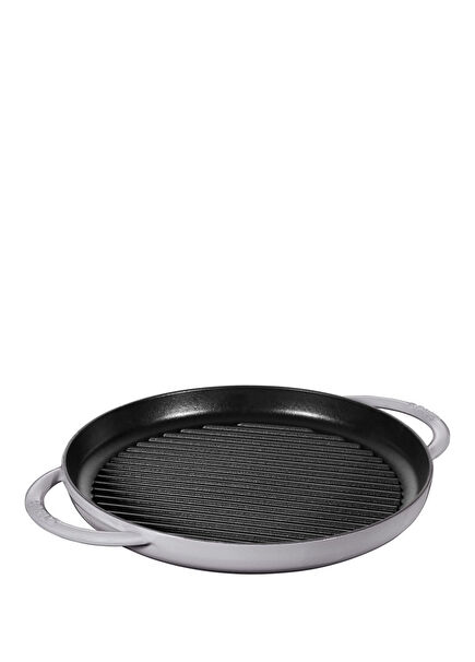 La Cocotte White Double Handled Cast Iron Grill Pan 30 cm