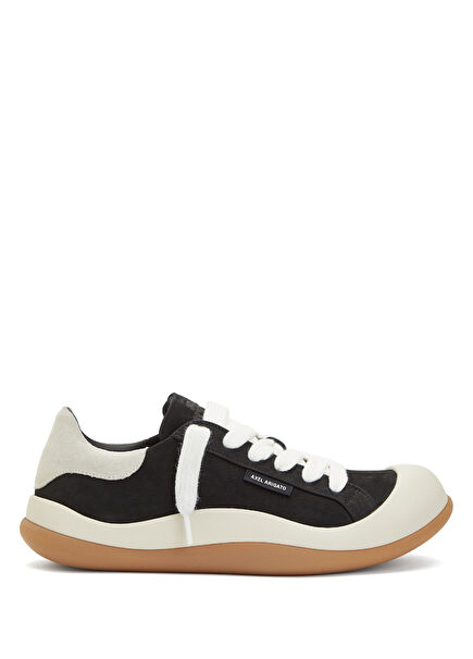 Squish Black and White Men's Leather Sneakers