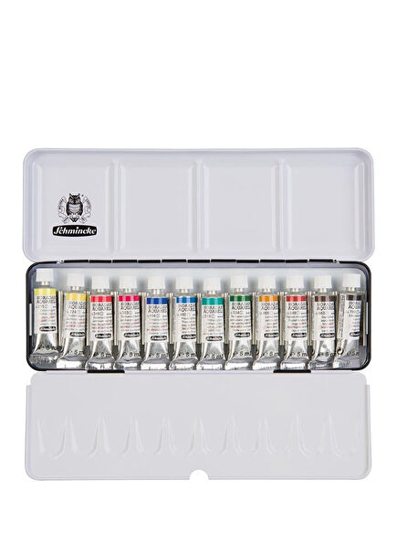 Horadam Aquarell Metal Kutu Cep Artist Tüp Sulu Boya Seti 12 x 5 ml 