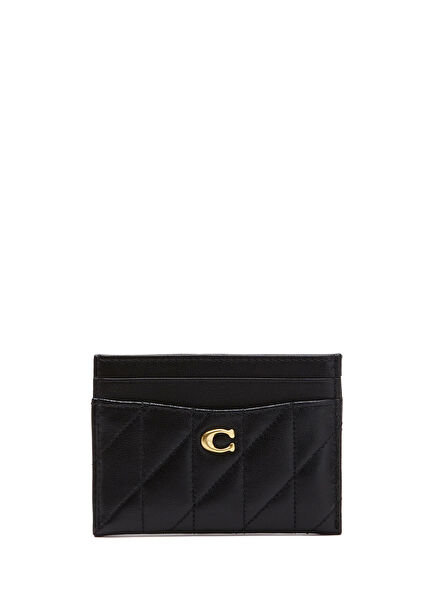 Essential Black Women's Leather Card Holder