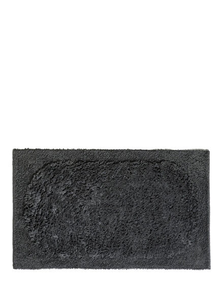 Lucia Anthracite Cotton Bath Mat 60 x 100 cm