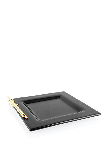 Black Gold Branch Figured Plate