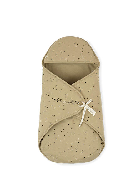 Cosmos Khaki Organic Cotton Newborn Hospital Exit Swaddle