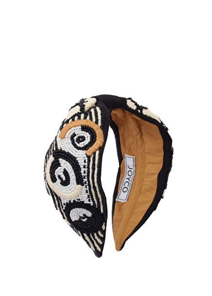 Patrice Bead-Embroidered Women's Crown