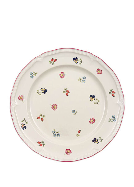 Petite Fleur Çiçek Desenli Porselen Yemek Tabağı 27 cm