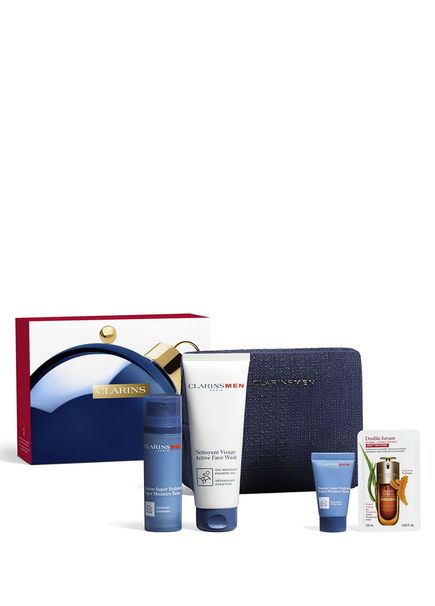 Men Erkekler İçin Köpüren Yüz Yıkama Jeli 125 ml + Nemlendirici Yüz Balmı 50 ml + 12 ml Cilt Bakım Seti