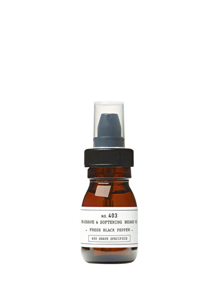 No. 403 Pre-Shave&Soft Beard Oil Fresh Black Pepper Nemlendirici Yatıştırıcı Sakal Yağı 30 ml
