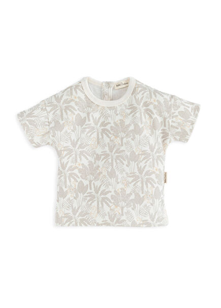 Jungle Printed Ecru Girls' T-shirt