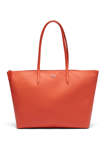 L.12.12 Turuncu Büyük Boy Kadın Omuz Çantası