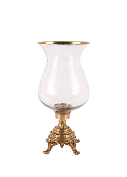 Bronze Glass Candle Holder