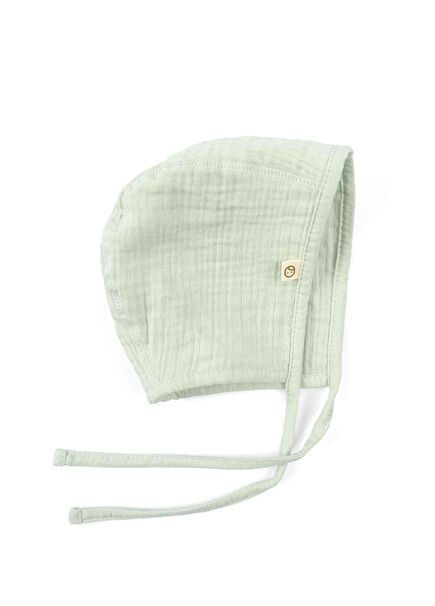 Yeşil Müslin Organik Pamuk Unisex Bebek İngiliz Şapka