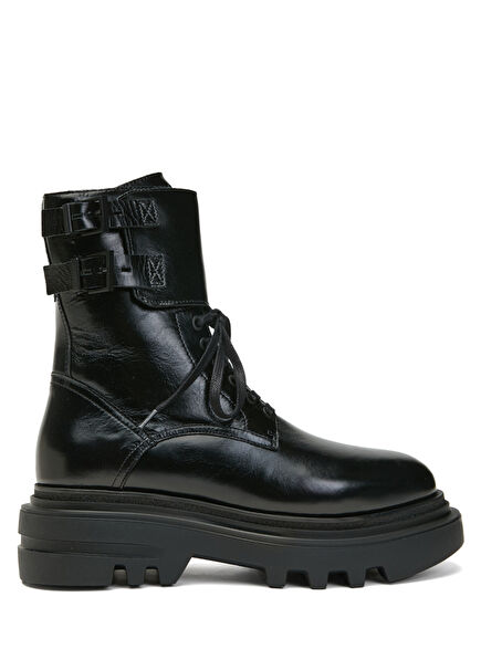 Black Women's Leather Boots