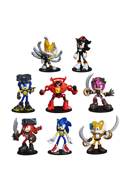 Sonic Prime Seri 2 8'li Deluxe Aksiyon Figür Oyuncak Seti 