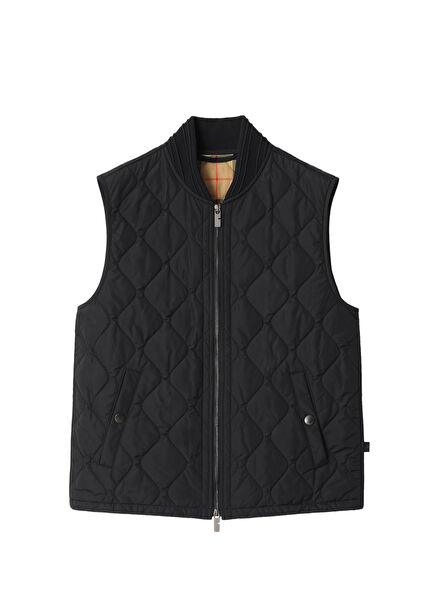 Tiverton Black Quilted Men's Vest
