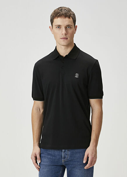Siyah Polo Yaka T-shirt