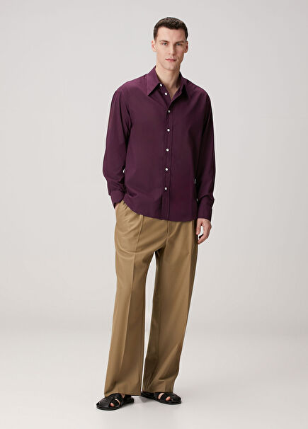 Yeşil Çift Pilili Pantolon