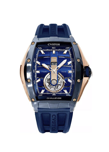 Twin-Time Steel Blue Dial Unisex Kol Saati