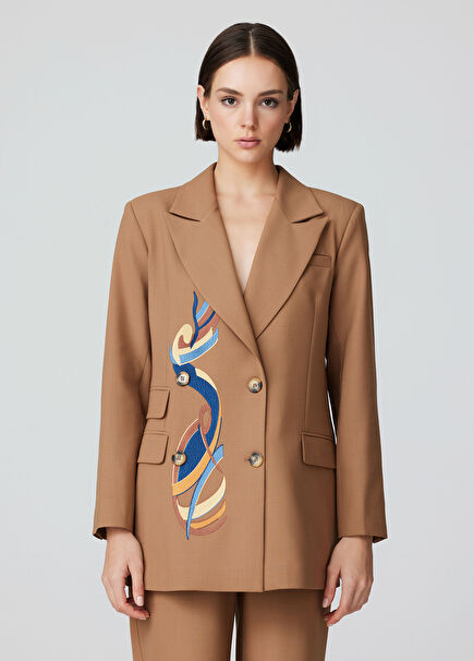 Phoenix Wool Embroidered Women's Jacket