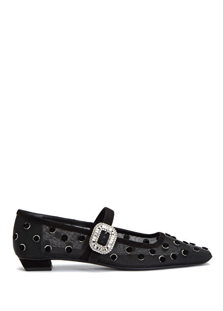 Belle Vivier Black Ballet Flats
