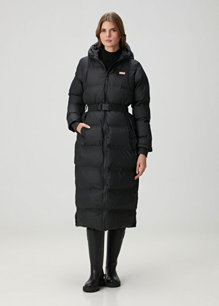 Element Hutchison Siyah Uzun Puffer Mont
