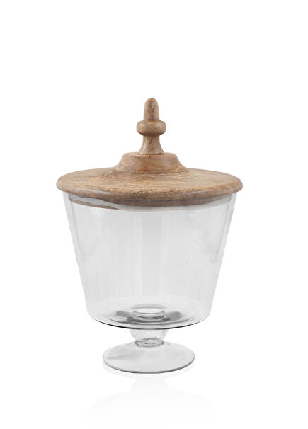 Madera Pedestal Cookie Jar 25x19 cm