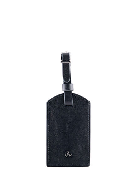 Barcelona Siyah Deri İsim Etiketi