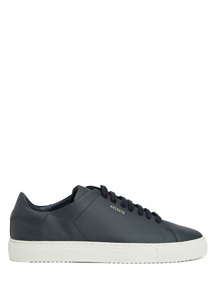 Lacivert Beyaz Erkek Deri Sneaker