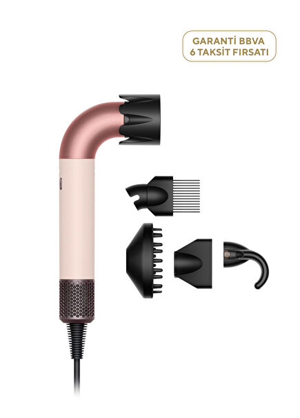Supersonic r™ Saç Kurutma Makinesi Kıvırcık+Bukleli (Ceramic Pink)