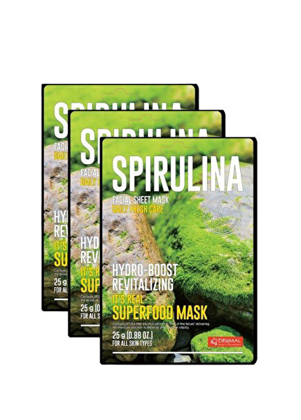 Moisturizing & Revitalizing Spirulina Mask Set of 3 25g