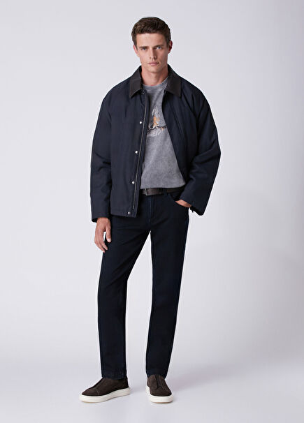 Blue Black Slim Fit Lacivert Jean Pantolon